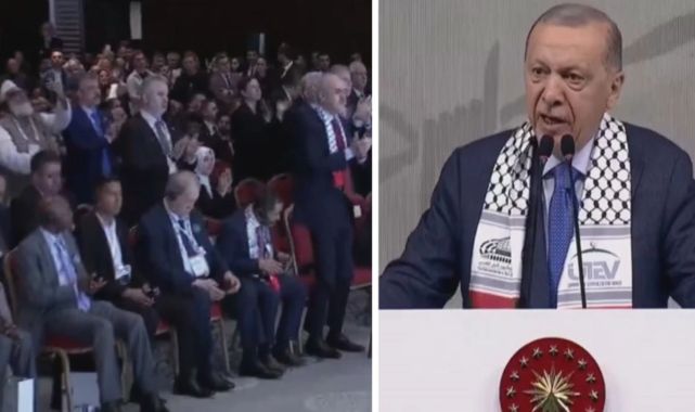 Cumhurbaşkanı Erdoğan'dan ikinci 'One Minute' çıkış! Bütün salon ayakta alkışladı