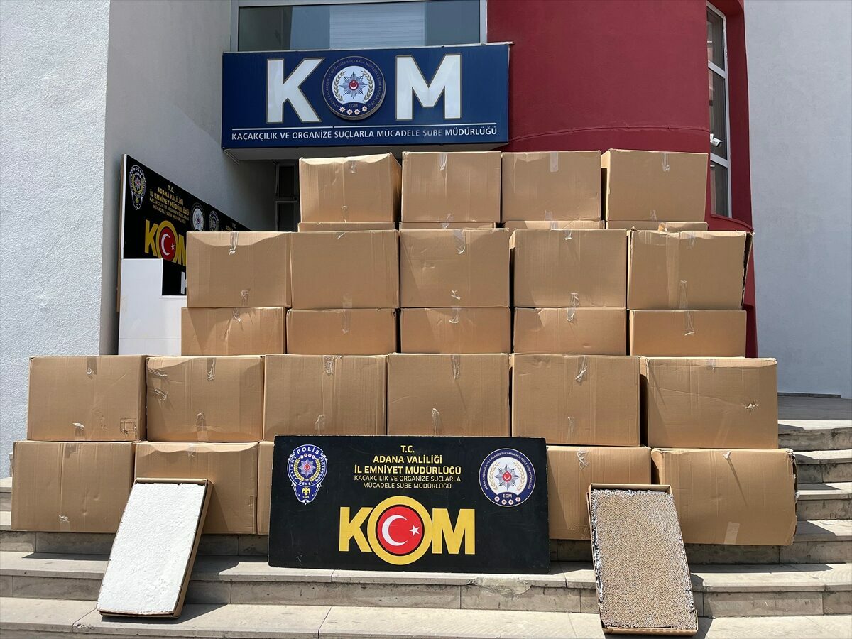 ADANA (AA) – Adana’da 15 milyon 270 bin (filtreli sigara