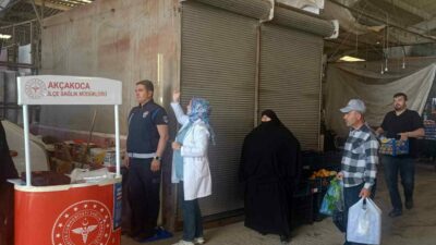 DÜZCE (İHA) – Akçakoca İlçe Sağlık Müdürlüğü ekipleri ilçe genelinde