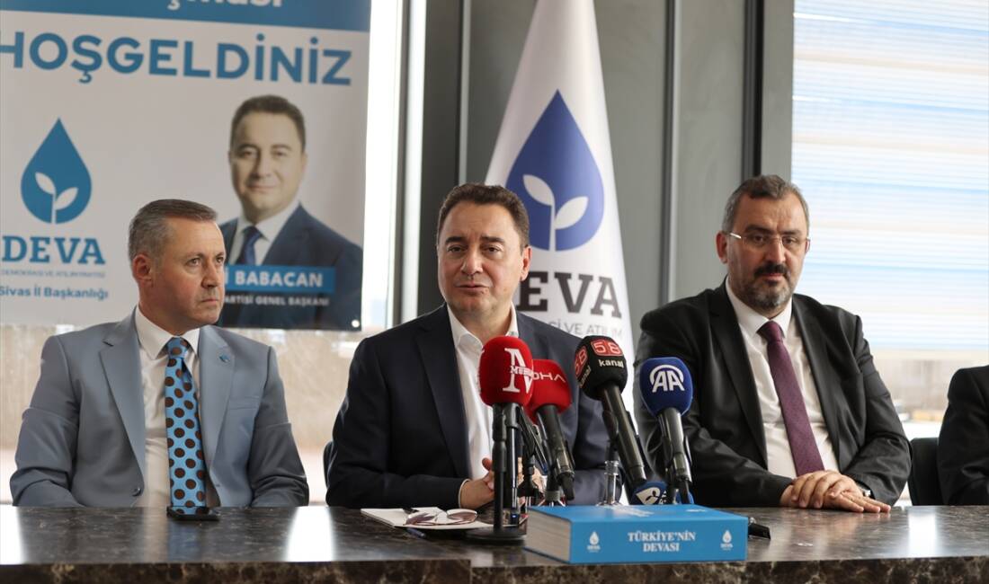 SİVAS (AA) – DEVA Partisi Genel Başkanı Ali Babacan, Sivas’ta