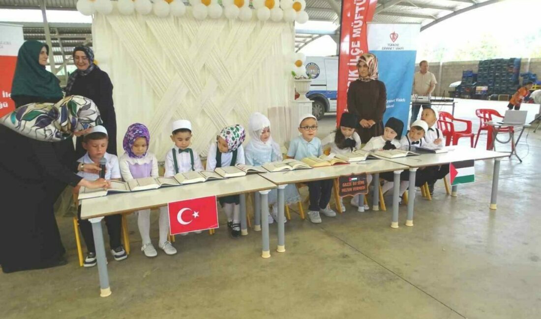 Hisarcık müftülüğüne bağlı 4-6 yaş Kur’an kurslarında okuyan 49 öğrenci