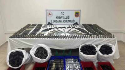 Konya’nın Beyşehir ilçesinde jandarma ekiplerince 2 farklı iş yerine yapılan