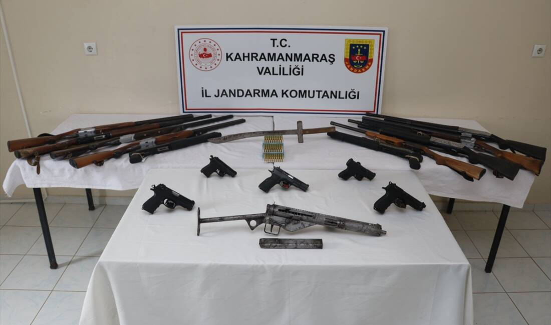 KAHRAMANMARAŞ (AA) – Kahramanmaraş merkezli 3 ilde düzenlenen kaçak silah