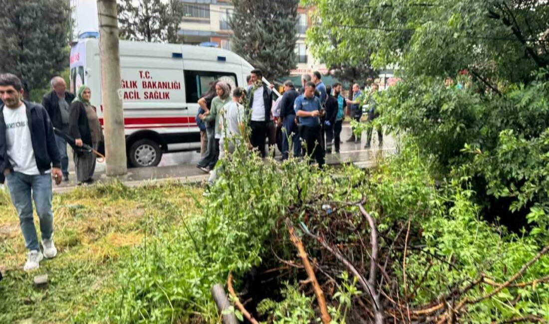 Malatya’nın Battalgazi ilçesinde sağanak yağışın ardından bir müstakil ev çöktü.