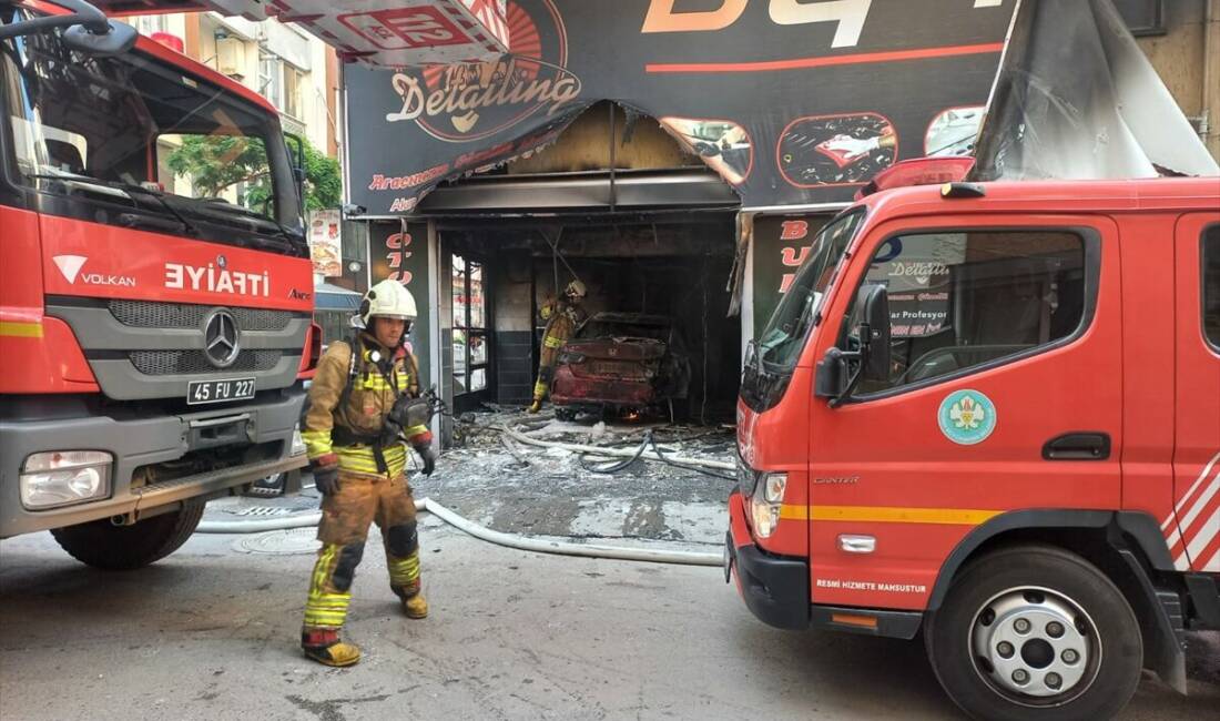 MANİSA (AA) – Manisa’nın Şehzadeler ilçesinde oto yıkamacıda çıkan yangında