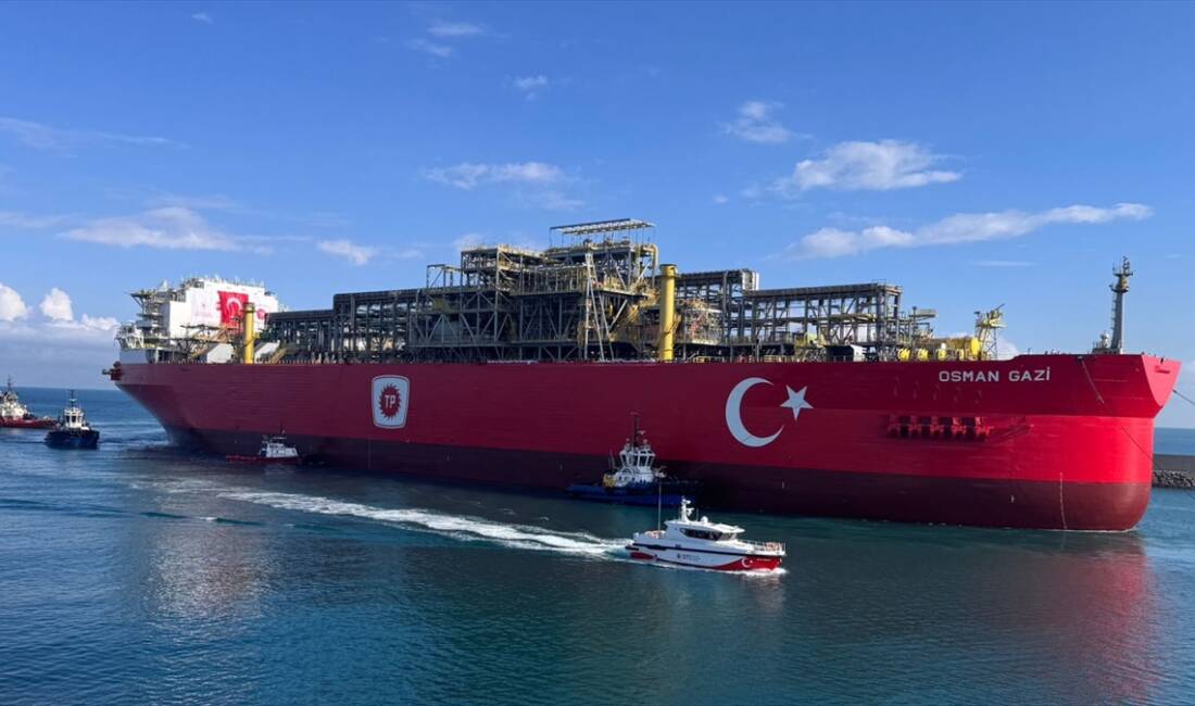 ZONGULDAK (AA) – Türkiye’nin ilk yüzer doğal gaz üretim platformu