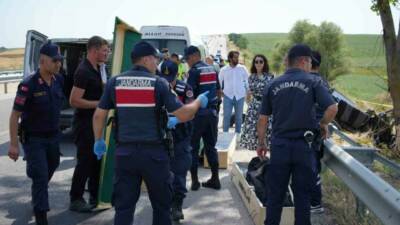Edirne’de karısını, çocuklarını ve akrabalarını trafik kazasında kaybeden sürücünün, kazadan