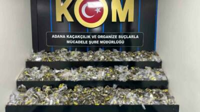 Adana’da kaçakçılıkla mücadele kapsamında yapılan operasyonda, 1 ton 250 kilo