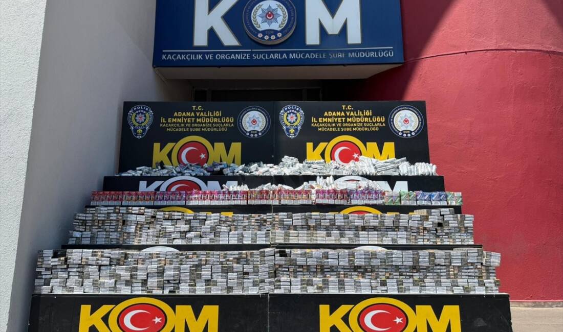 ADANA (AA) – Adana’da kaçak 4 bin 100 paket sigara