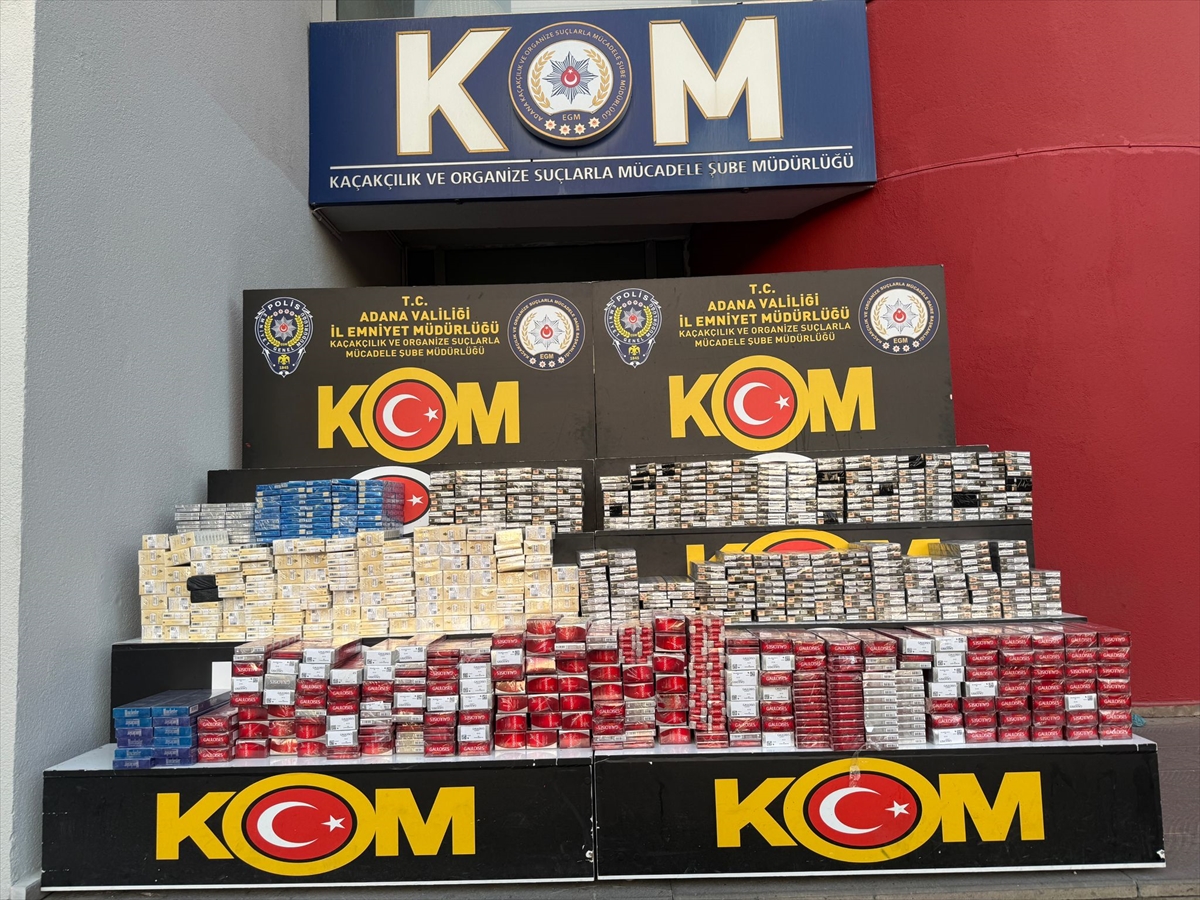 ADANA (AA) – Adana’da gümrük kaçağı 9 bin 750 paket