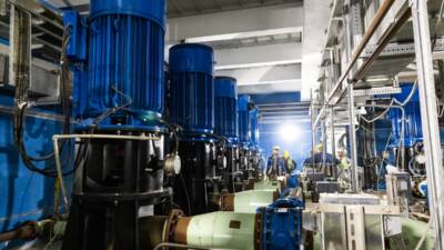 - Devreye alınan sistem, soğutma makinesi binalarına ve santral genel