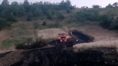 Çorum’un Osmancık ilçesinde ekin tarlasında çıkan yangın, ekiplerin hızlı müdahalesiyle