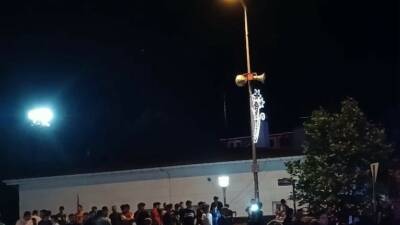 Ankara’nın Akyurt ilçesinde meydana gelen kazada bir araç ağır hasar