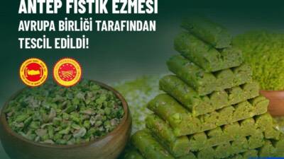 Antep Fıstık Ezmesi Avrupa Birliği (AB) tarafından coğrafi tescil alan