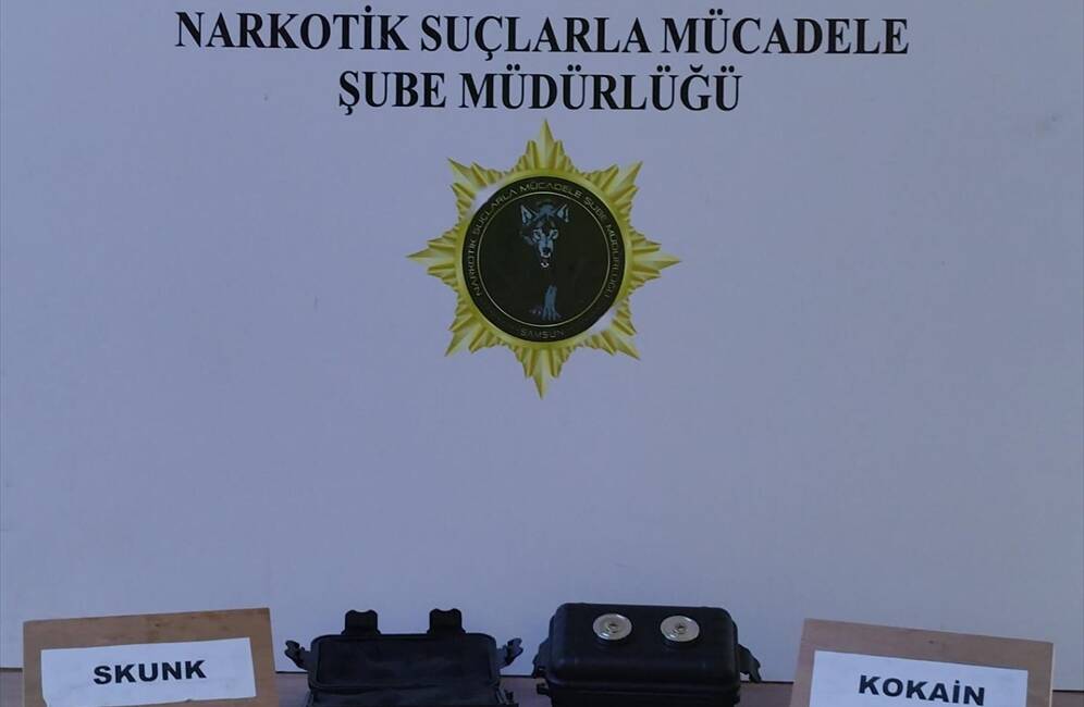 SAMSUN (AA) – Samsun’da bir otomobilde “Çakır” adlı narkotik dedektör