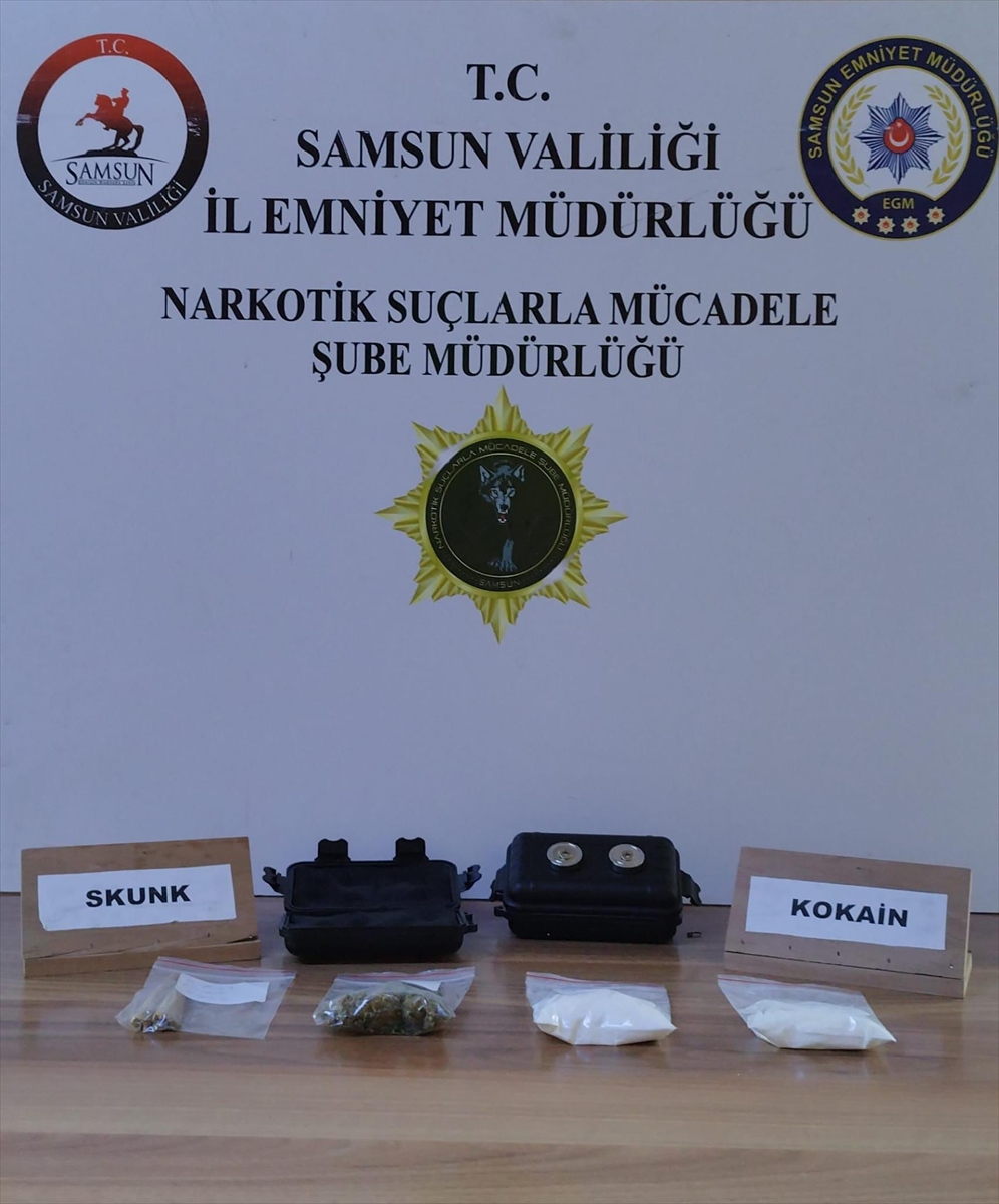 SAMSUN (AA) – Samsun’da bir otomobilde “Çakır” adlı narkotik dedektör