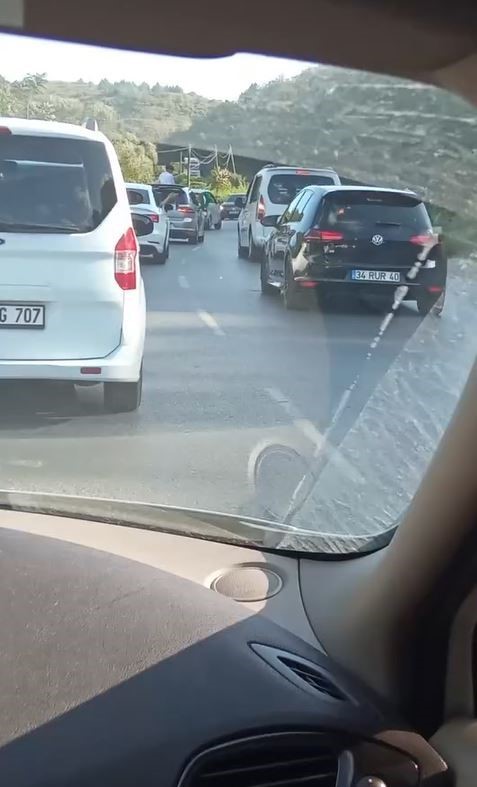 Arnavutköy’de düğün konvoyu yapan onlarca araç, Boğazköy ile Bolluca Mahalleleri
