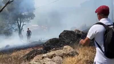 Balıkesir’in Ayvalık ilçesinde Cennet Tepesi olarak bilinen bölgedeki ormanlık alanda