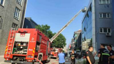 Bahçelievler’de 4 katlı bir iş merkezinin 4. katında henüz belirlenemeyen