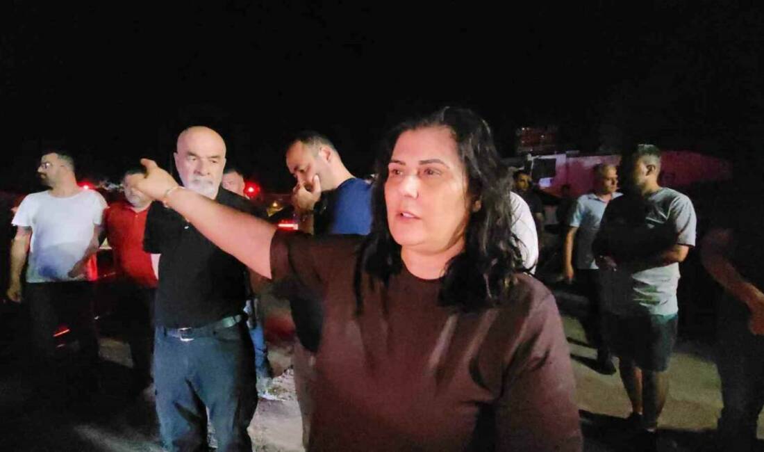 Aydın Büyükşehir Belediye Başkanı Özlem Çerçioğlu, yangın bölgesine gelerek devam