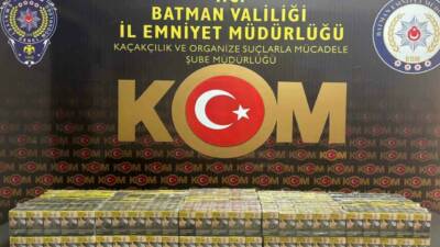 Batman’da bir otomobilde gümrük kaçağı bin 300 paket sigara ele