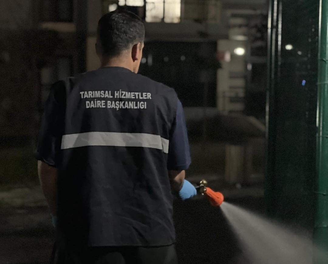 Erzurum Büyükşehir Belediyesi ekipleri, artan sıcaklıklarla birlikte haşerelere karşı ilaçlama