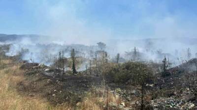 Çanakkale’nin Yenice ilçesinde çöplük alanda başlayan yangın ekiplerin müdahalesiyle söndürüldü.