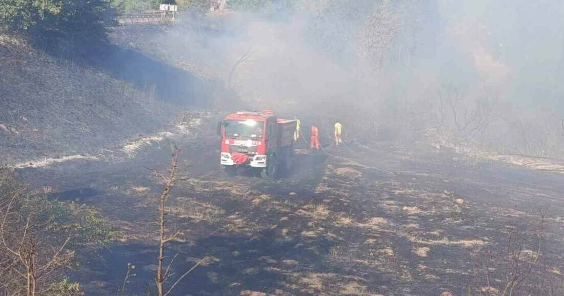 Çanakkale’nin Çan ilçesinde tarım arazisinde yangın çıktı. Yangın saat 18.00