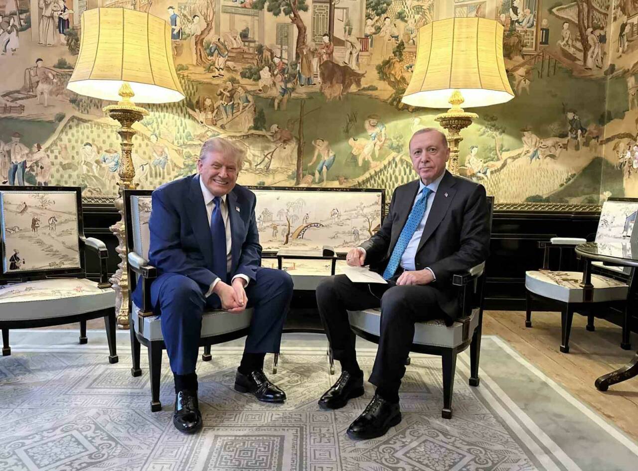 Cumhurbaşkanı Erdoğan, ABD Başkanı Donald Trump ile bir araya geldi.