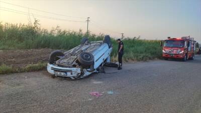 DİYARBAKIR (AA) – Diyarbakır’ın Bismil ilçesinde otomobilin devrilmesi sonucu 1