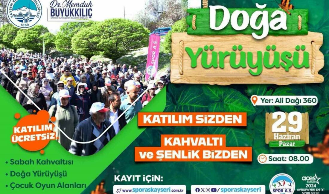 Kayseri Büyükşehir Belediyesi Spor A.Ş. tarafından ‘Doğa’da Buluşalım’ sloganı ile