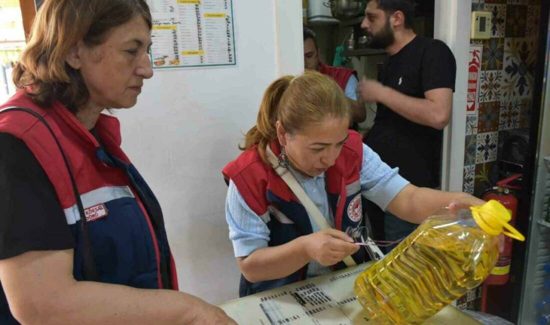 Aydın’ın Efeler ilçesinde zeytinyağı ve bitkisel yağ tüketimi yapılan işletmelere