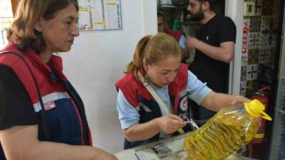 Aydın’ın Efeler ilçesinde zeytinyağı ve bitkisel yağ tüketimi yapılan işletmelere