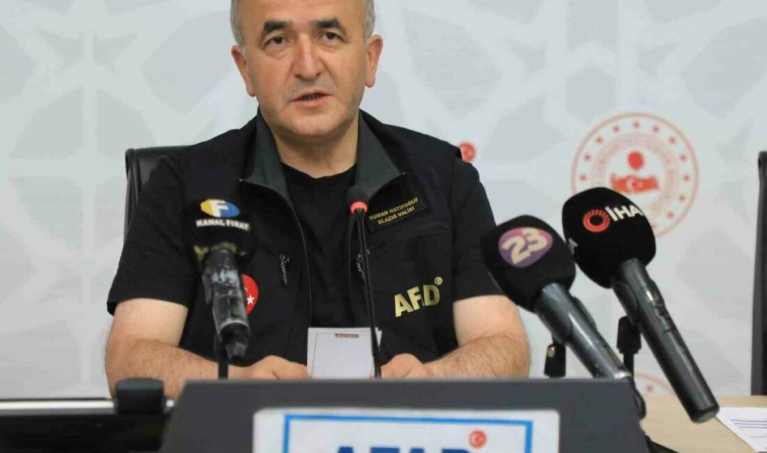 Elazığ Valisi Numan Hatipoğlu, 2020 ve 2023 depremleri kapsamında 32