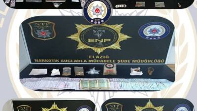 Elazığ’da polis ekipleri tarafından uyuşturucu madde kullanan şahıslara ve sokak