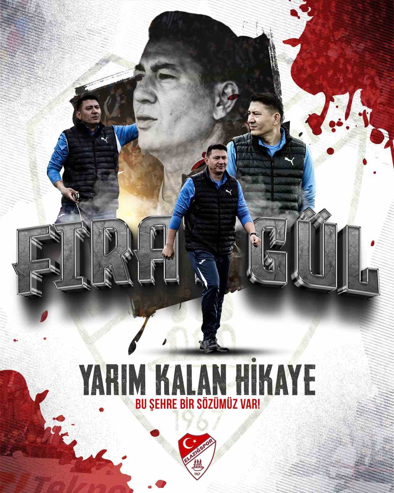 Elazığspor, daha önce anlaşmaya vardığı Teknik Direktör Fırat Gül, takım