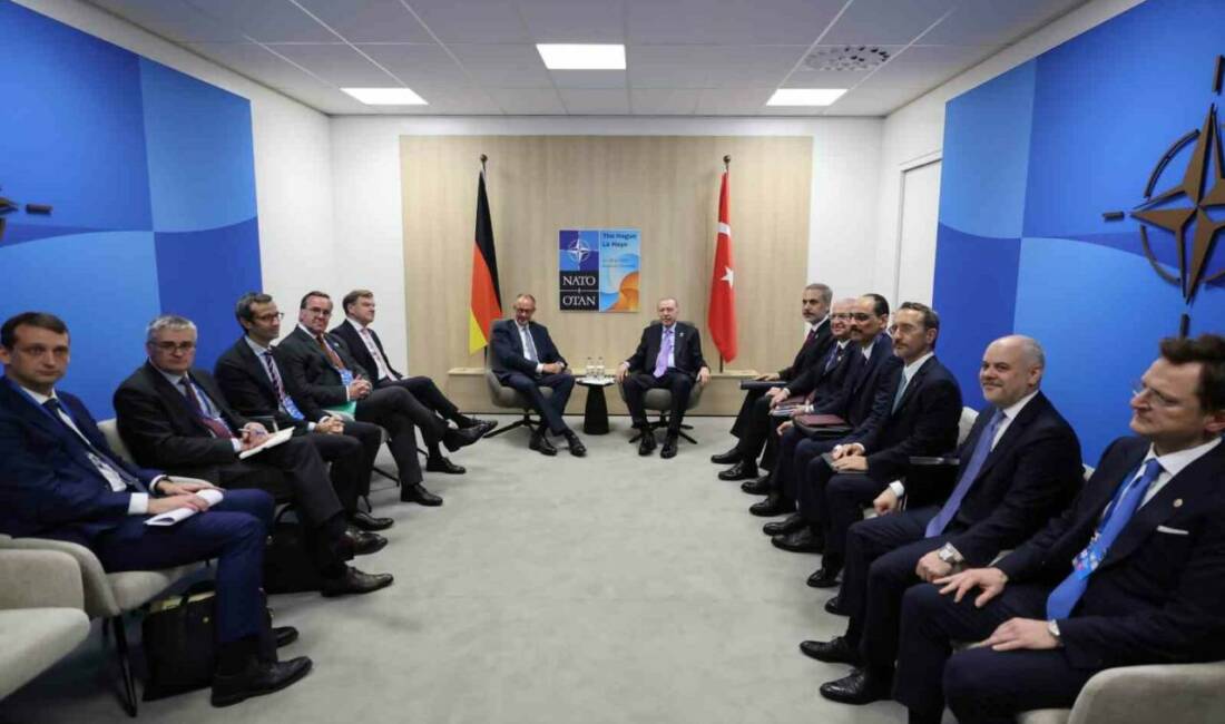 Cumhurbaşkanı Recep Tayyip Erdoğan, NATO Zirvesi’nin gerçekleştirildiği Hollanda’nın Lahey kentinde