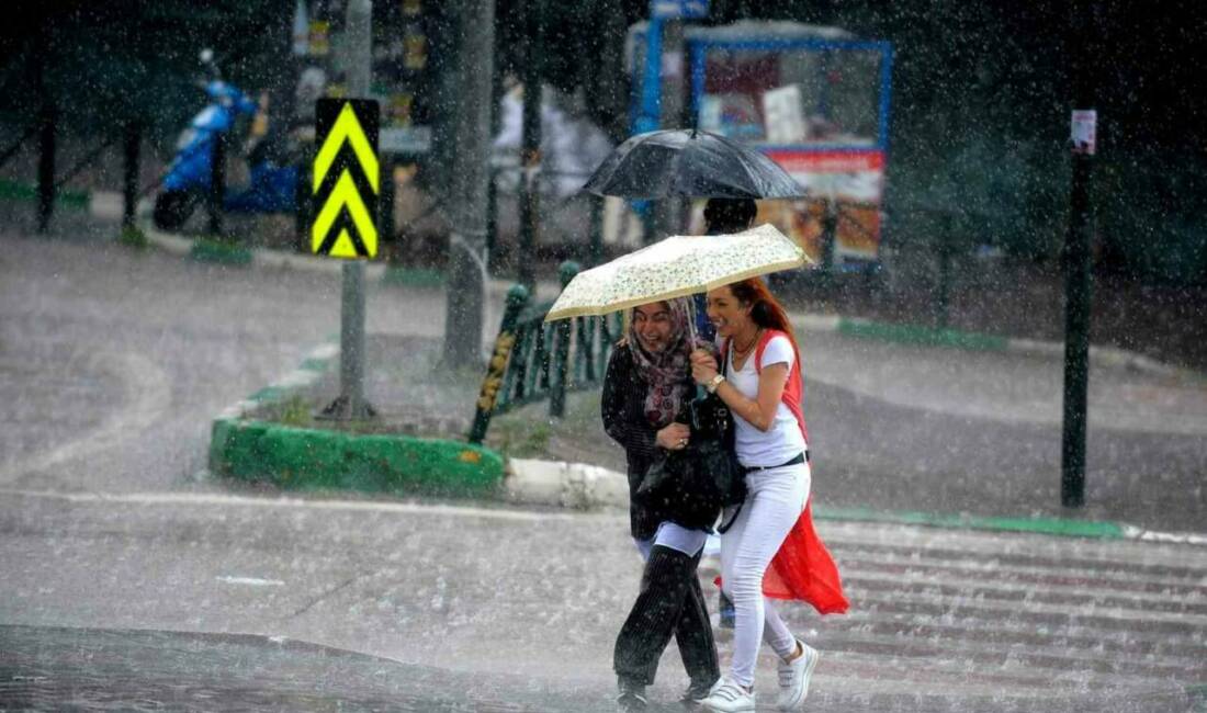 Meteorolojiden yapılan değerlendirmeye göre Erzincan ve çevresinde gök gürültülü sağanak