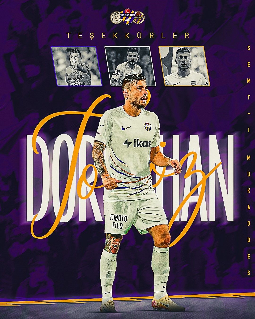 Trendyol Süper Lig ekiplerinden Eyüpspor, Dorukhan Toköz ile yollarını ayırdı.