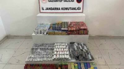 Gaziantep’te jandarma ekiplerinin bir iş yerine yaptığı operasyonda 2 milyon