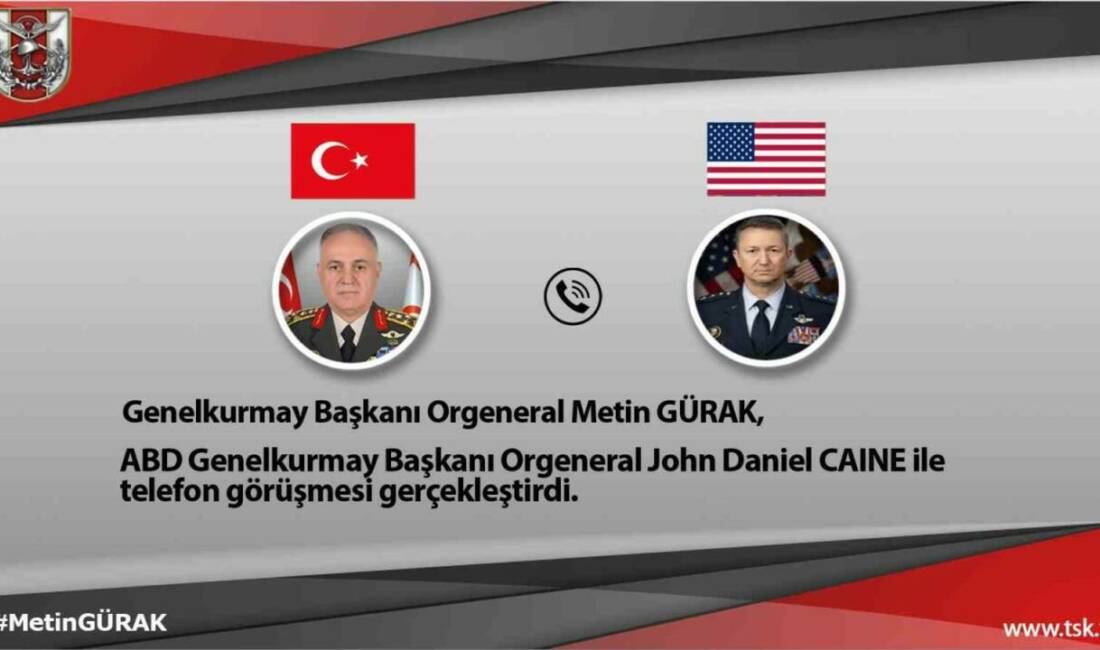 Genelkurmay Başkanı Orgeneral Metin Gürak, Amerika Birleşik Devletleri (ABD) Genelkurmay