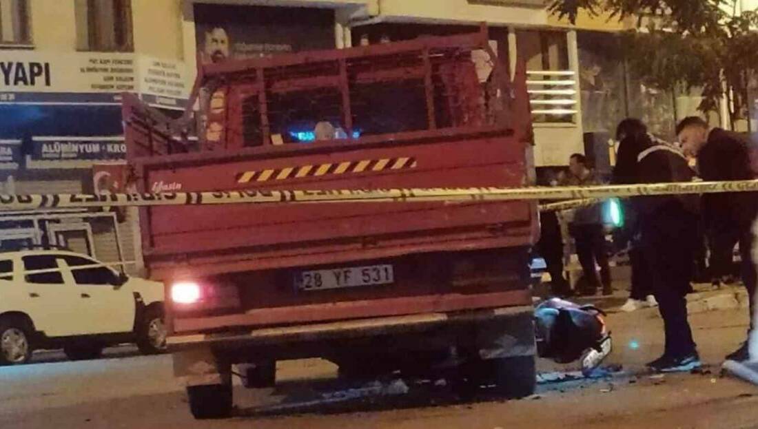 Giresun’un Görele ilçesinde meydana gelen trafik kazasında bir motosiklet sürücüsü