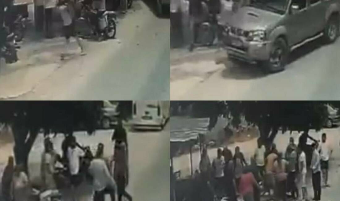 Mersin’de meydana gelen iki ayrı kavga sırasında sürücüler, araçlarını insanların