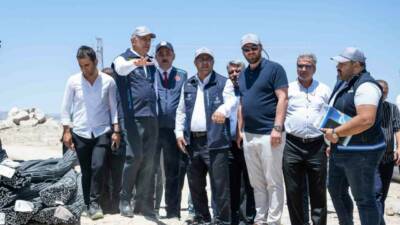 İkizce bölgesinde yapımı süren Duranlar İleri Biyolojik Atıksu Arıtma Tesisi’nin