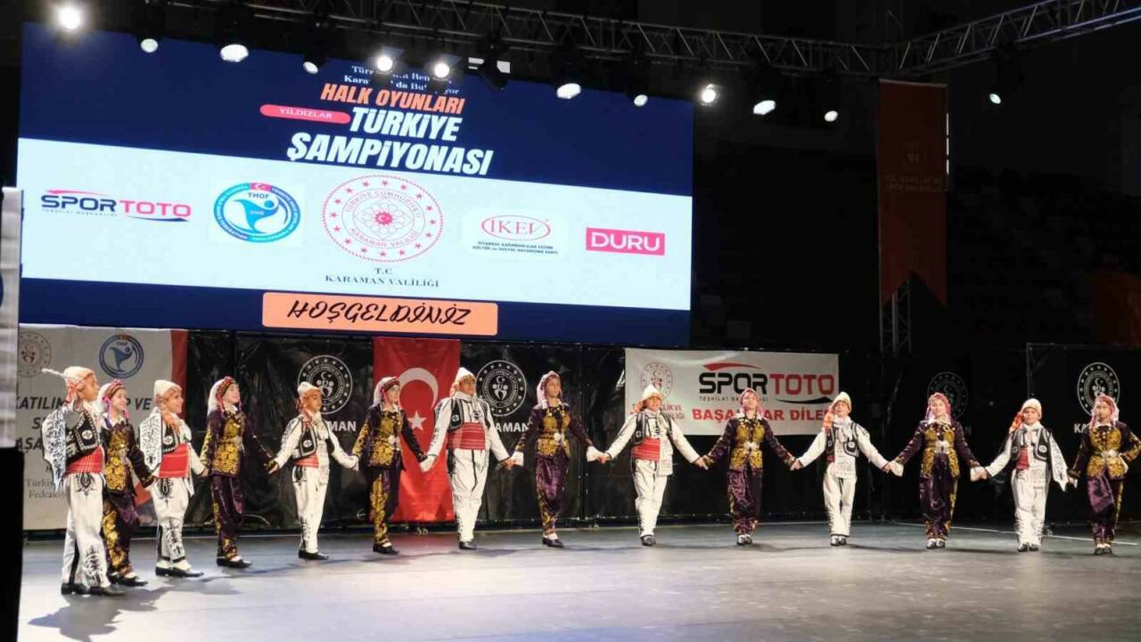 Karaman’da düzenlenen Halk Oyunları Yıldızlar Türkiye Şampiyonası sona erdi. Kente