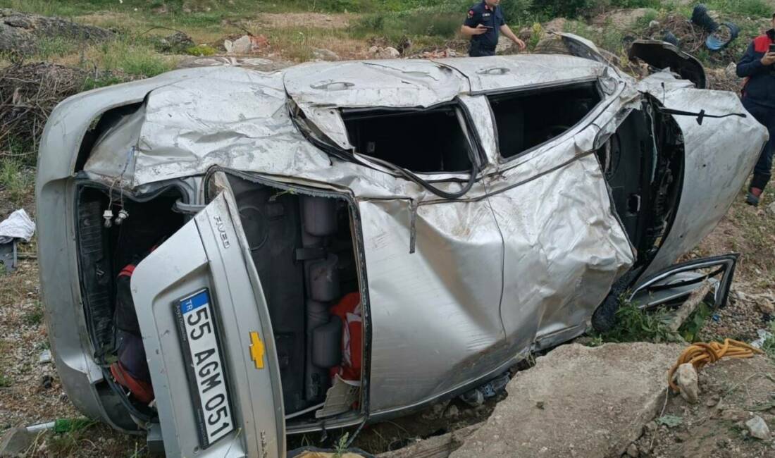 Samsun’da meydana gelen kazada ağır yaralanan 18 yaşındaki genç kaldırıldığı