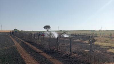 KIRKLARELİ (AA) – Kırklareli’nin Vize ilçesinde çıkan yangında 12 dekar