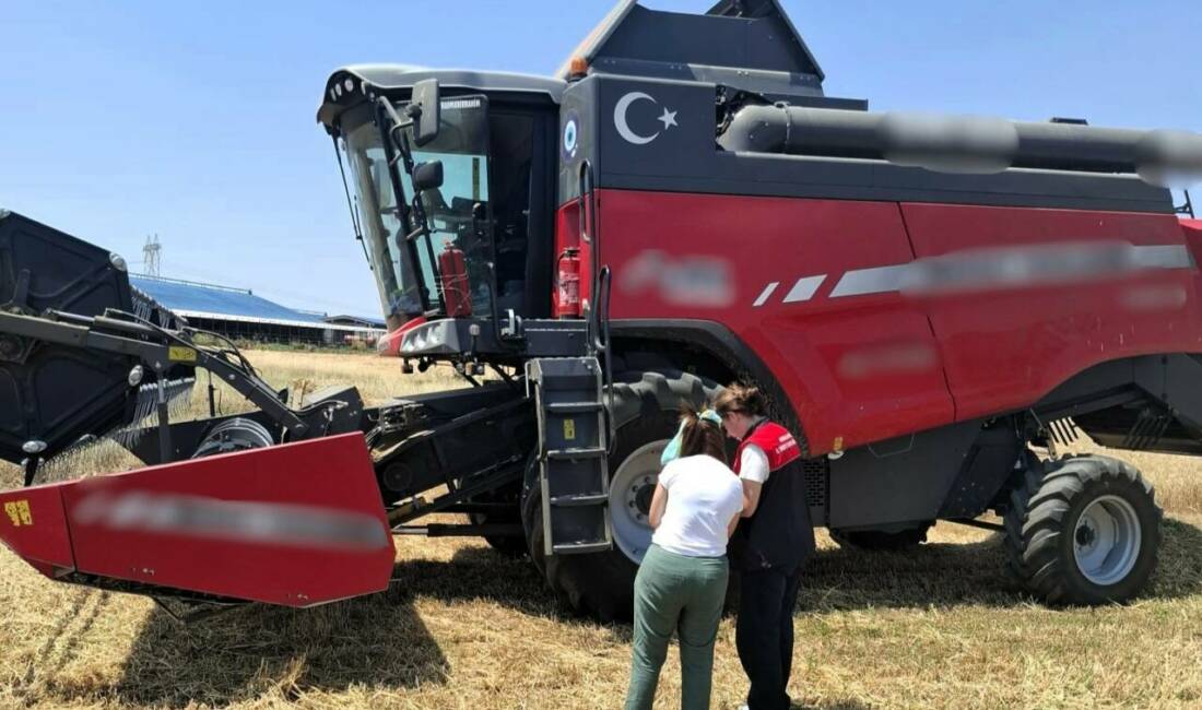 Kırklareli’nde İl Tarım ve Orman Müdürlüğü ekiplerince devam eden arpa