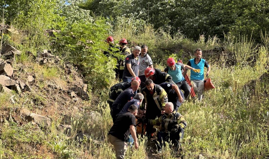 KOCAELİ (AA) – Kocaeli’de ormanlık alanda kayalıklardan düşen kadın hayatını