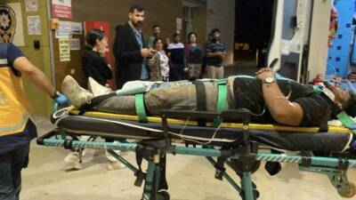 Bursa’nın İnegöl ilçesinde meydana gelen kazada kontrolden çıkan otomobil uçuruma